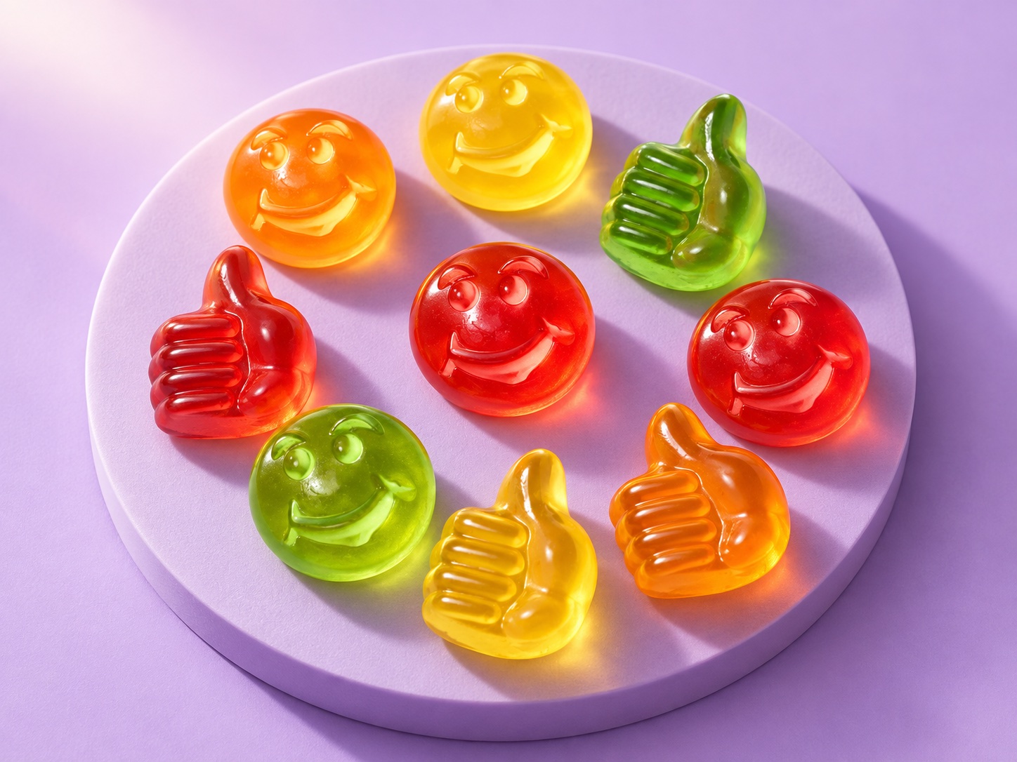 Fruit-Juice Smileys gummies